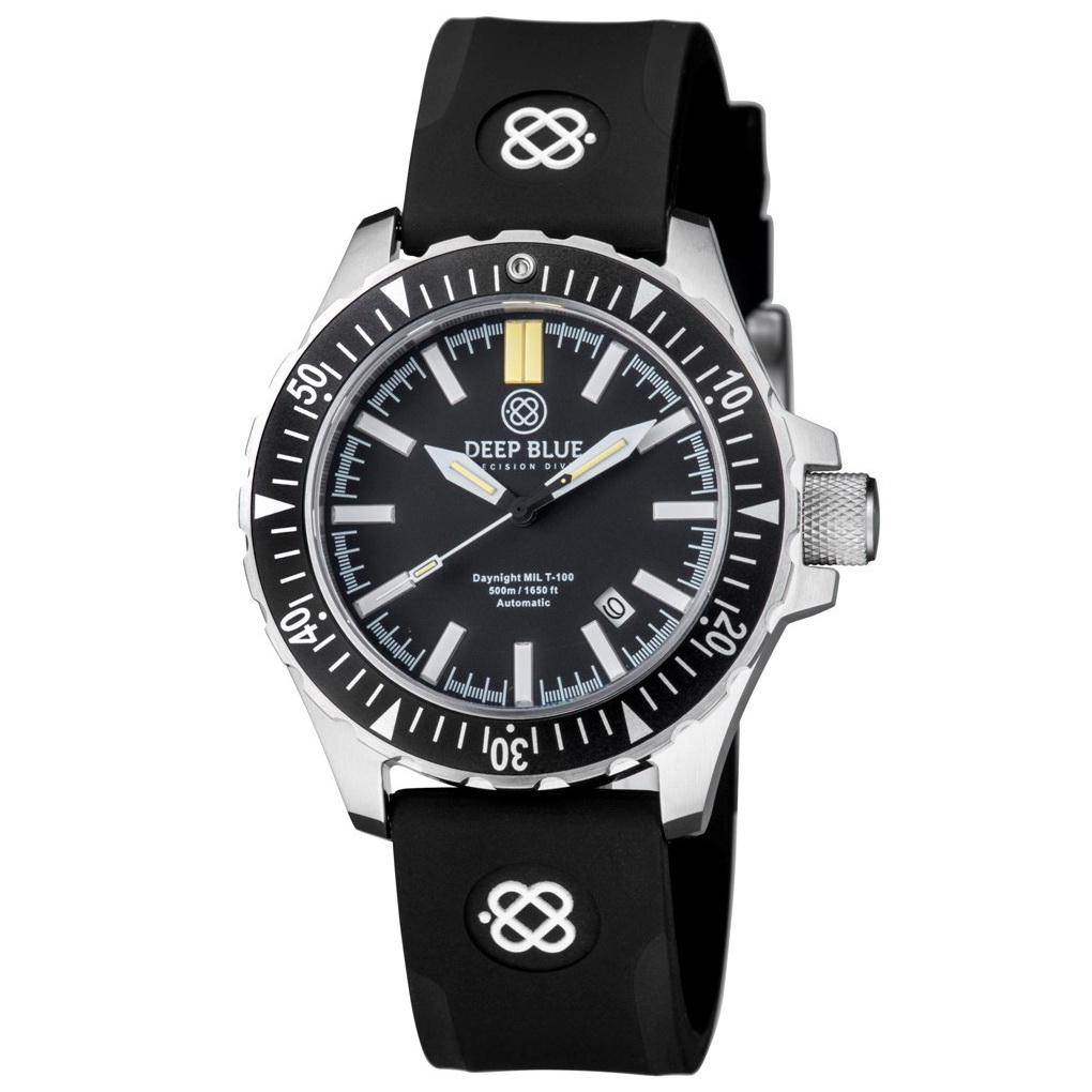 Deep Blue s latest Daynight Mil T 100 Tritium Tube Divers The Dive Watch Connection